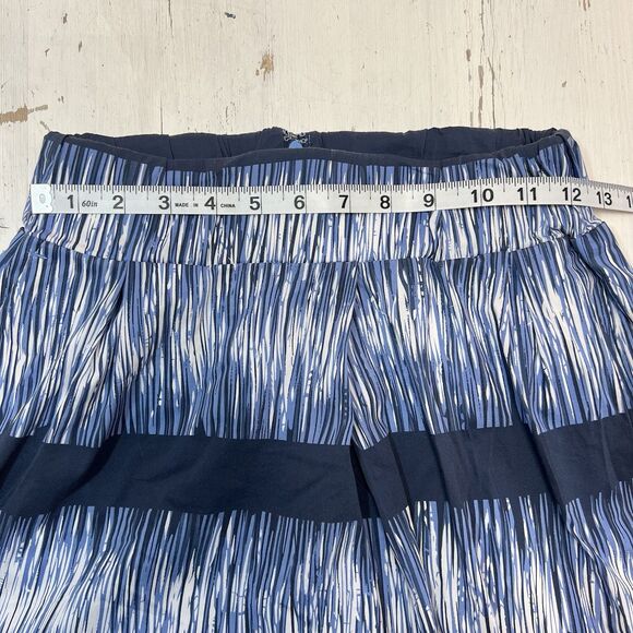 Banana Republic Skirt XS Pockets Blue & White Adorable Lined Elasticated Waist - Picture 7 of 8